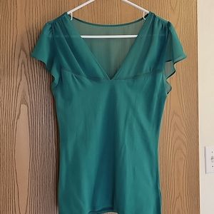 Express green blouse top size medium